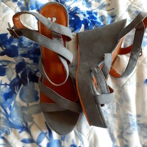 BP dusty blue sandals